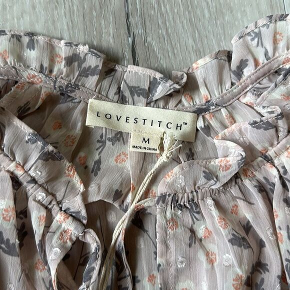 LOVESTITCH Reagan Floral Mini Dress M Nwt - Picture 7 of 8